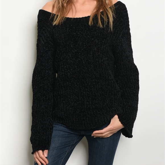 CHENILLE OH SO SOFT  V BACK SWEATER - Picture 3 of 7